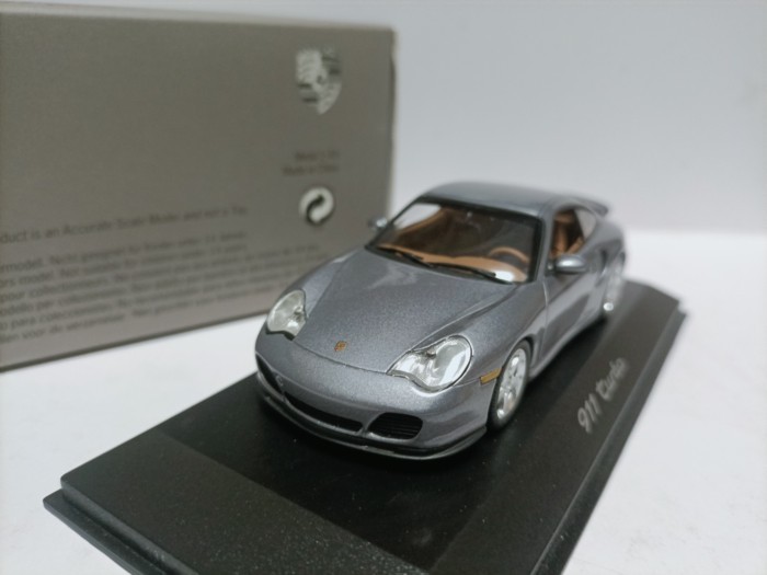 Mini Cut 1 43 Porsche Sports Car Model Porsche 911 996 Turbo 1999 Metallic Grey