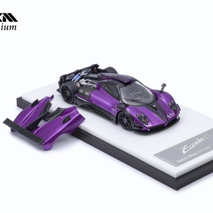 HKM 1: 64 Pagani Zonda Zonda 760LH รุ่นที่กําหนดเองโลหะผสมจําลองรถรุ่นคอลเลกชัน