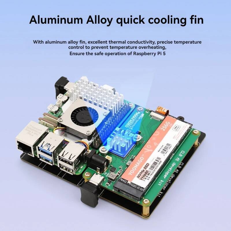 Raspberry PI 5 AI ชุด AI ชุด PCIE ถึง M.2 บอร์ดขยาย Hailo-8 AI คันเร่ง