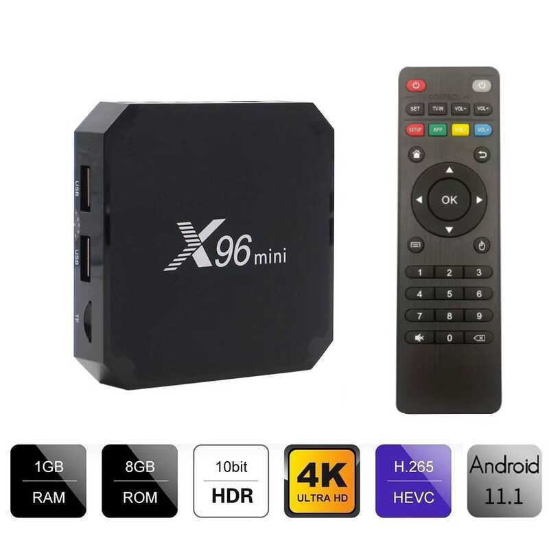 ▥ Original X96 Mini Android 9.0 สมาร์ททีวีกล่อง Amlogic S905w Quad Core 2Gb 2.4G Wifi Media Pla