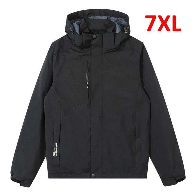 C Plus Size 6Xl 7Xl Men's Windbeake Watepoof Jacket Coat Men Sping Autumn Tavel Jacket Male Fashion