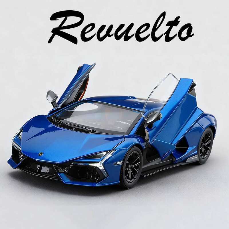 C 1:24 Revuelto Lp700 Diecast Alloy Model Toys Sport Four Wheel Suspension With Sound Light Pull Ba