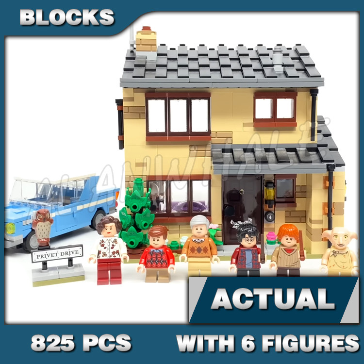 825pcs Harry Potter Magical Wizards 4 Privet Drive House Secret Home 11571 Building Blocks ของเล่นเข