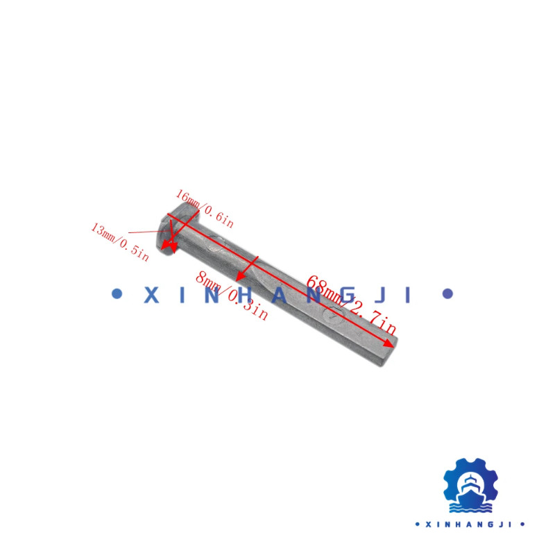 6H3-11325 Zinc Anode For Yamaha Outbaord Motor 2 Stroke 50HP 60HP 70HP 6H3-11325-00 6H311325 Boat E