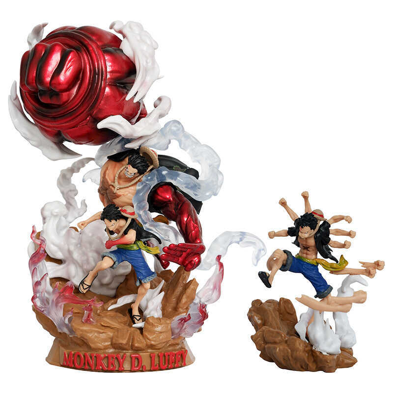 Pirate Anime Three Character Luffy Big Fist Combat Form Luffy Boxed Figure Figure Model