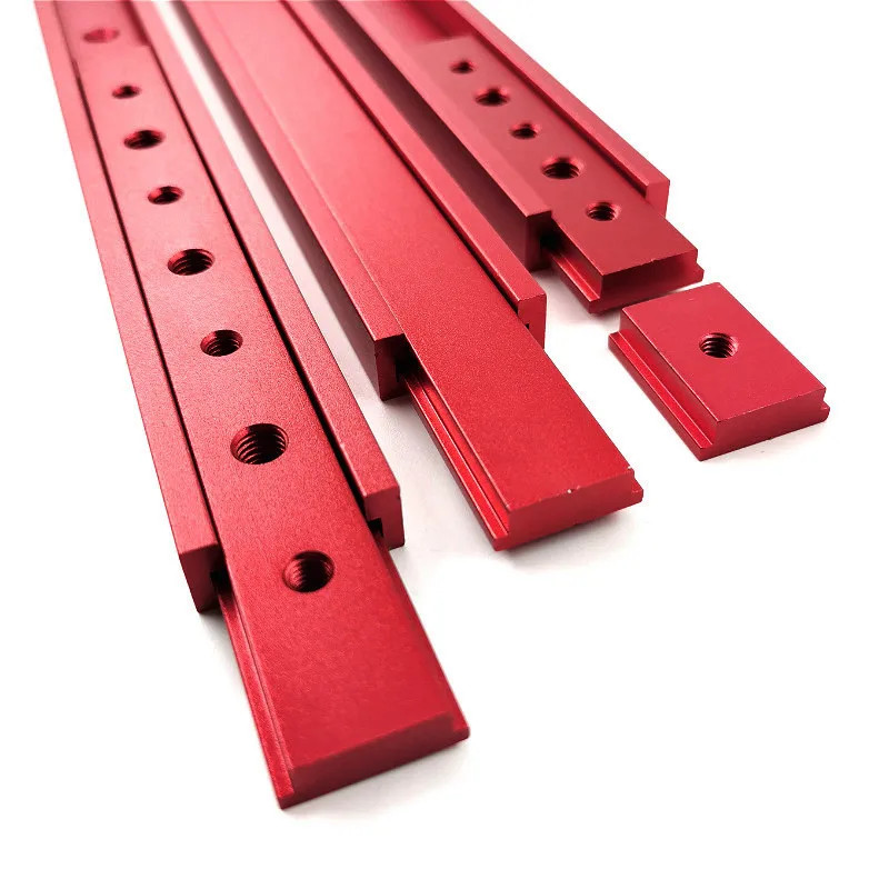 Aluminum M6/M8 T track Slot Slider Sliding Bar For 30/45 Type T-Track Jigs Screw Slot Fastener Wood