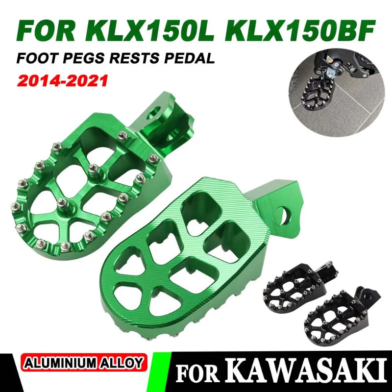 For Kawasaki KLX150L KLX150BF KLX150 KLX 150 L BF KLX 150L 150BF Motorcycle Accessories Foot Pegs F