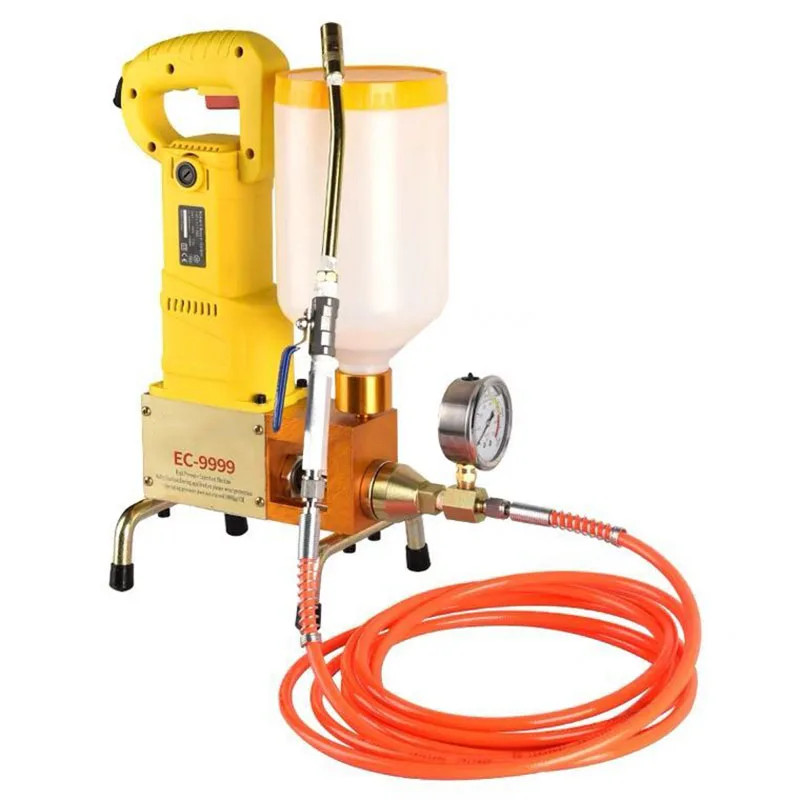 EC9999 High Pressure Waterproof Grouting Machine 1100W Injection Pump Epoxy/Polyurethane Foam Grout