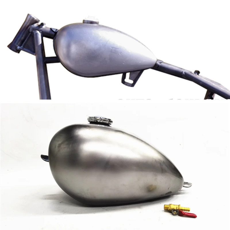 6L/7L/8L Petrol Gas Fuel Tank For Harley 2.1Gal Universal High Waist 4CM 8CM 12CM Motorcycle Modifi