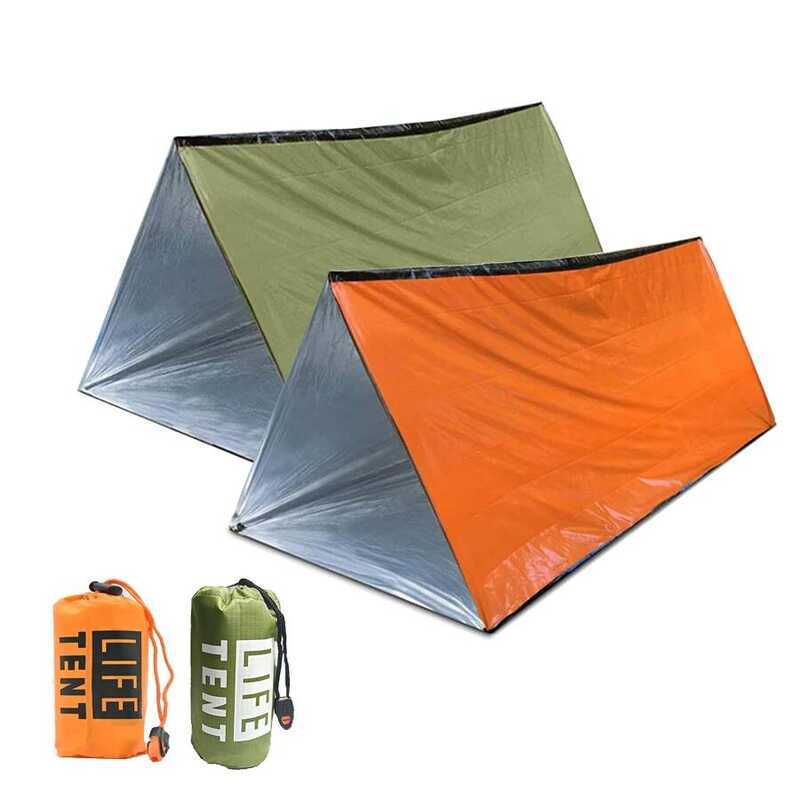 C Emergency Survival Tent Shelter, 2-Person Emergency Tent, Emergent Shelter Tent, Survival Life Ta