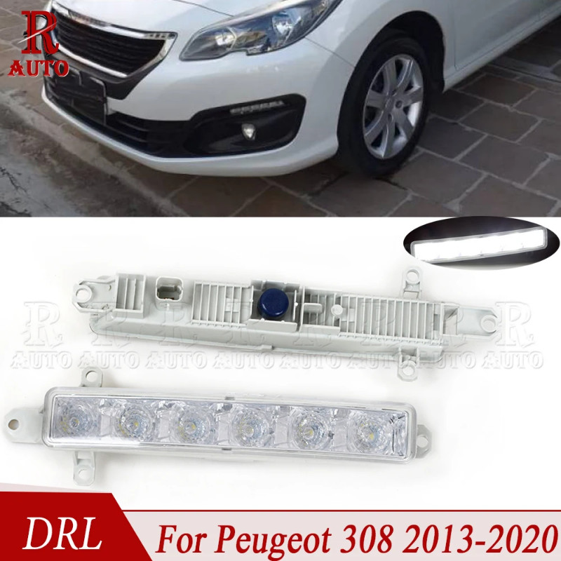 R-AUTO 9802795580 For Citroen C-Elysee Berlingo B9 C1 C3 MK2 2005-2020 LED DRL Headlight  Fog Light