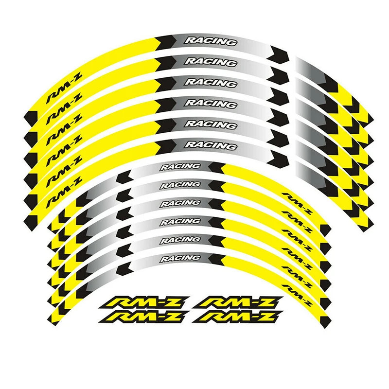 For Suzuki RMZ450 RMZ250 RMZ 450 250 RM Z450 Z250 Z Motorcycle Accessories Stickers Rim Decals Whee