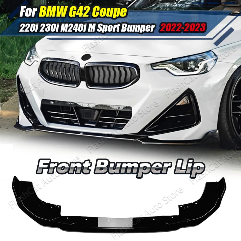 G42 Car Front Bumper Lip Splitter Diffuser Body Kit Spoiler Trim For BMW 2 Series 218i 220i 220d 23
