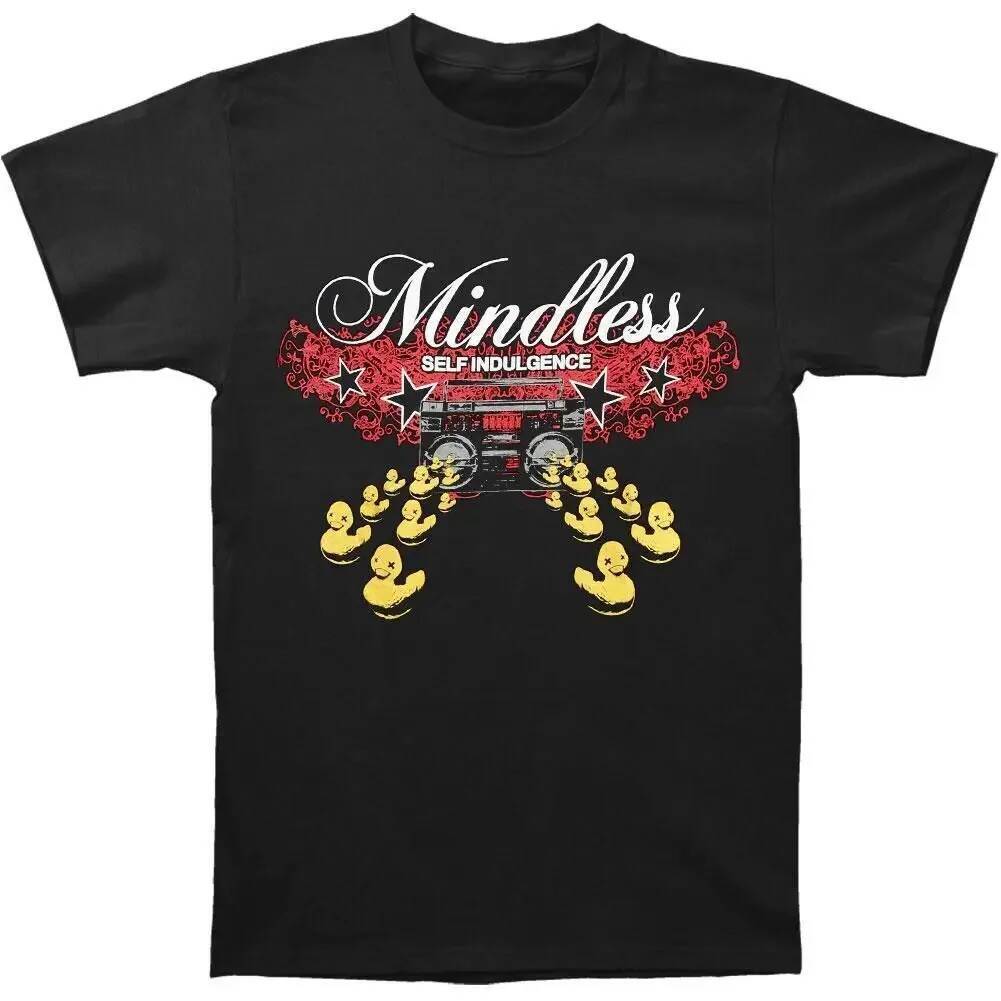 เสื้อยืดสีดำ Unisex ลาย Mindless Self Indulgence Ducks ไซส์ S-5XL
