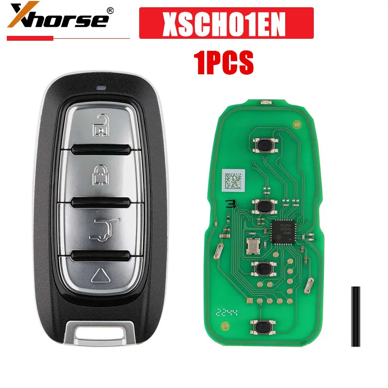 1PCS/LOT Xhorse XSCH01EN XM38 Universal Smart Key for Chrysler Type 4 Buttons Newly Add 8A 4D