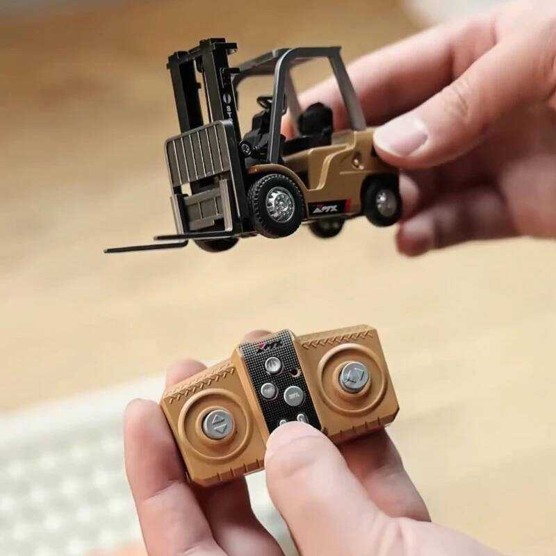 C 1/64 RC Alloy Forklift Engineering Vehicle Desop 2.4G Remote Control Forklift Toys Model