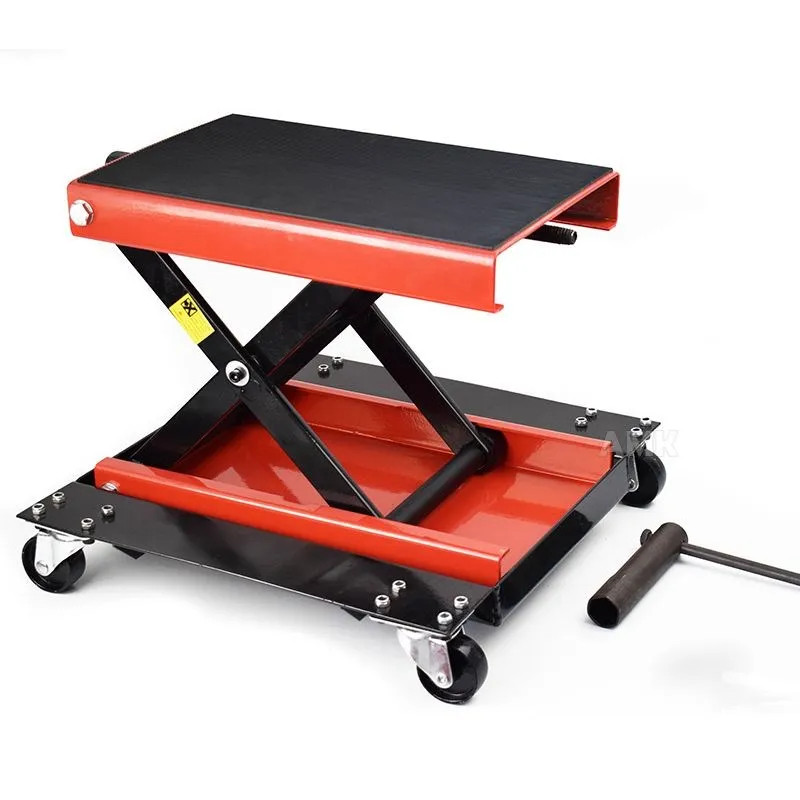 500KG Scissor Hoist Jack Lifting Cranes Motorcycle Repair Stand Center Scissor Lift Hoist Workshop