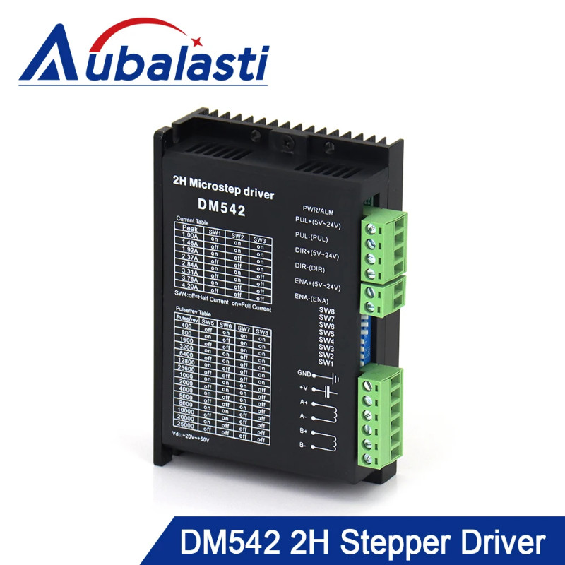 DM542 Stepper Motor Controller Nema17 Nema23 Nema34 Motor Stepper Driver Microstep Driver 20-50VDC