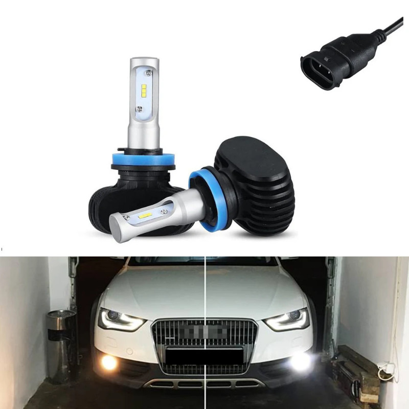 High Power H8 / H11 LED Headlight bulb fog light 50W 8000LM For Audi A4 B8.5 / B8 Facelift Allroad