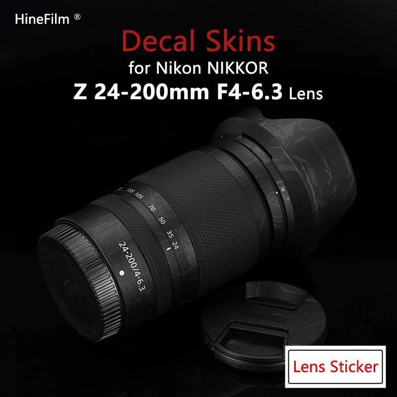 Hinefilm Skin สําหรับ Nikkor Z 24-200 F4-6.3 เลนส์ฝาครอบผิวสําหรับ NIKON Z 24-200 มม.F4-6.3 VR เลนส์