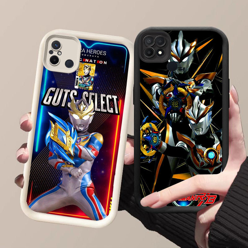 HK-67 Ultraman Ginga ปลอกกันกระแทกสําหรับซิลิโคนสีดําและสีขาว Xiaomi Redmi POCO 12C 9C 11A NFC C31 1