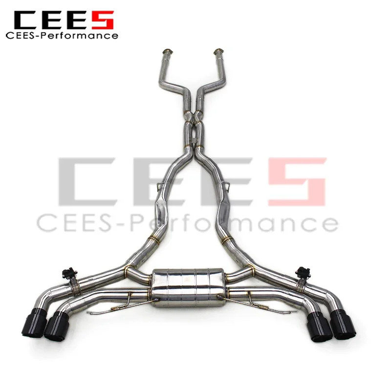 CEES Valvetronic Exhaust Mufflers Accessories for BMW X5M X6M F95 F96 4.4TT 2020-2024 Stainless Ste
