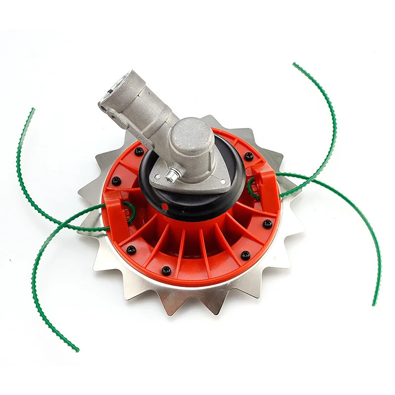 Double Hit Grass Trimmer Head with String and Blade for Gasoline Brush Cutter Grass Cutter Machine