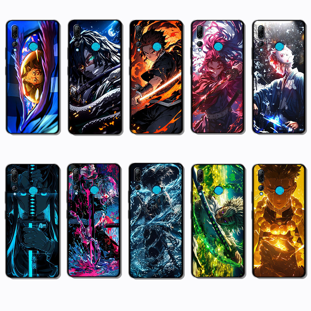 เคสโทรศัพท์สีดําแบบนุ่มสําหรับ Huawei Y7 Huawei Y7 Y9 Prime NG12 Demon Slayer Blade ปลอกป้องกันการตก