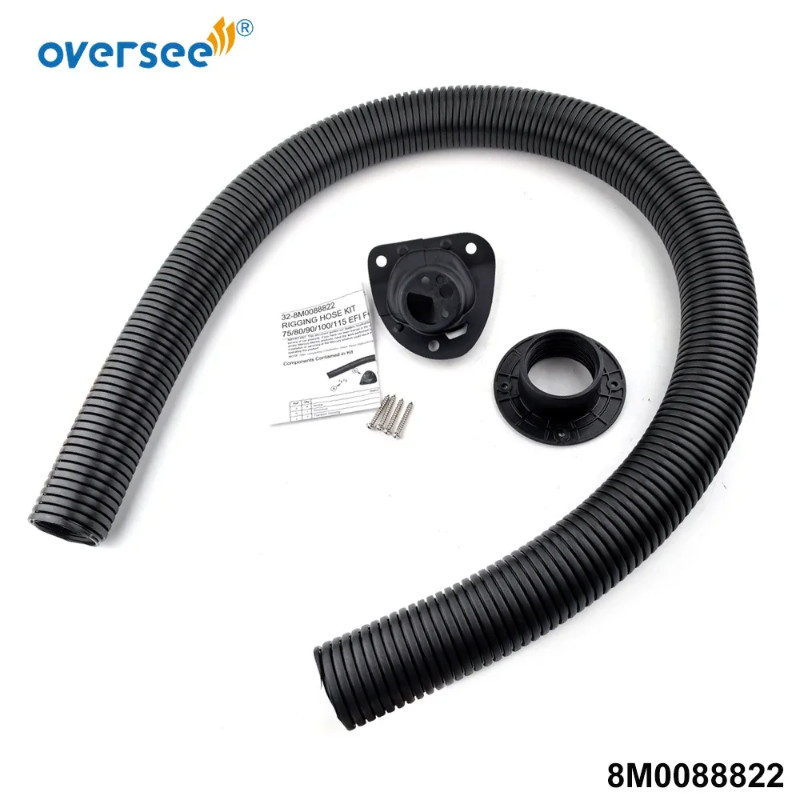8M0088822 Black Rigging Hose Kit for Mercury 65-75-80-90-100-115HP 4-Stroke Outboard Motor (Origina