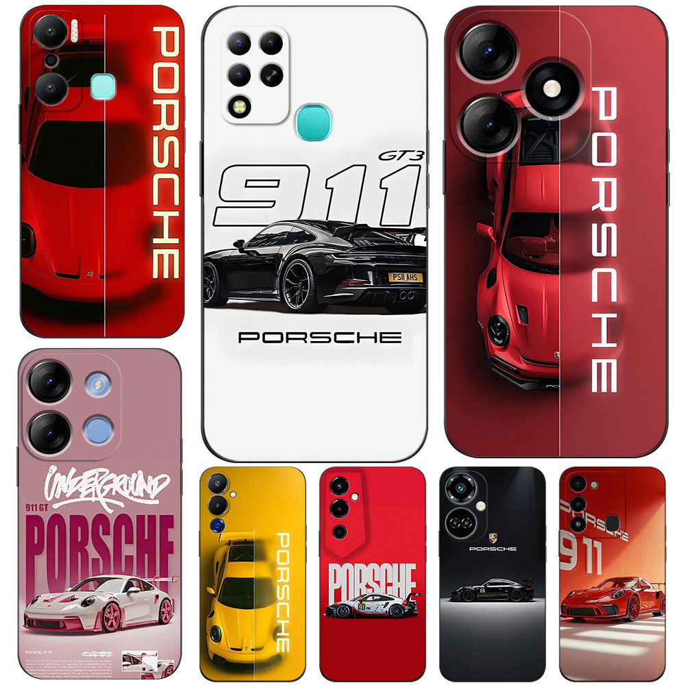 สําหรับ TECNO POVA NEO 2 NEO 5G LE6J 4 PRO LG8N ฝาครอบโทรศัพท์ GT GT3 Porsche แฟชั่นรถ