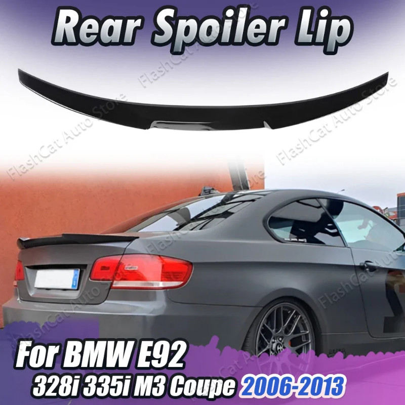 E92 M4 Style Car Rear Trunk Lip For BMW 3 Series 335i 328i 2007 2008 2009 2010 2011 2012 Tail Spoil