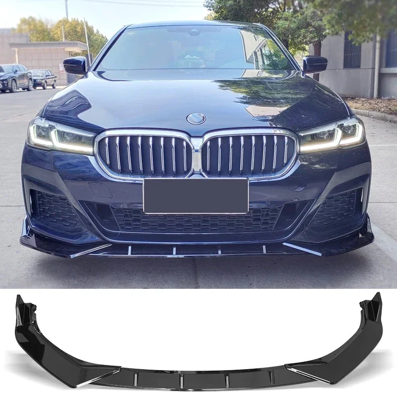 Front Bumper Splitter for BMW 5 Series G30 2021 Body Kit Lip Diffuser Skirt Decorative Strip Shovel