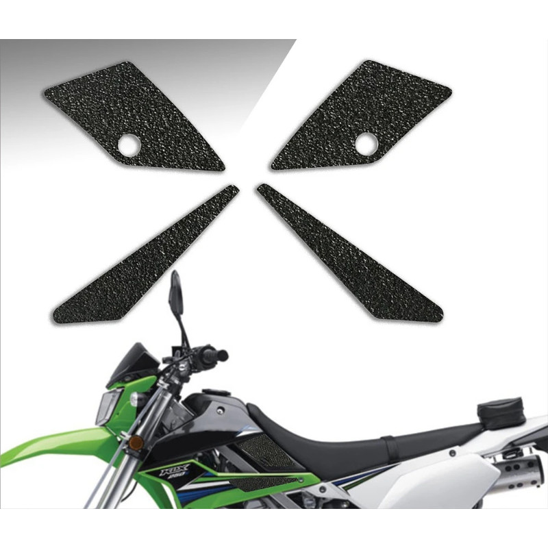 Motorcycle tank grip fuel tank traction pad side knee grip friction protector sticker for KAWASAKI