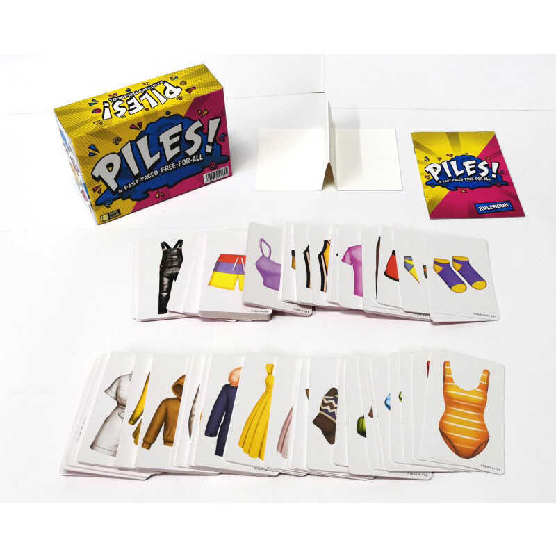 เกมกระดานการ์ดเกม PILES GAME Stacking GAME Card fast-paced Parent-Child Interactive Toy