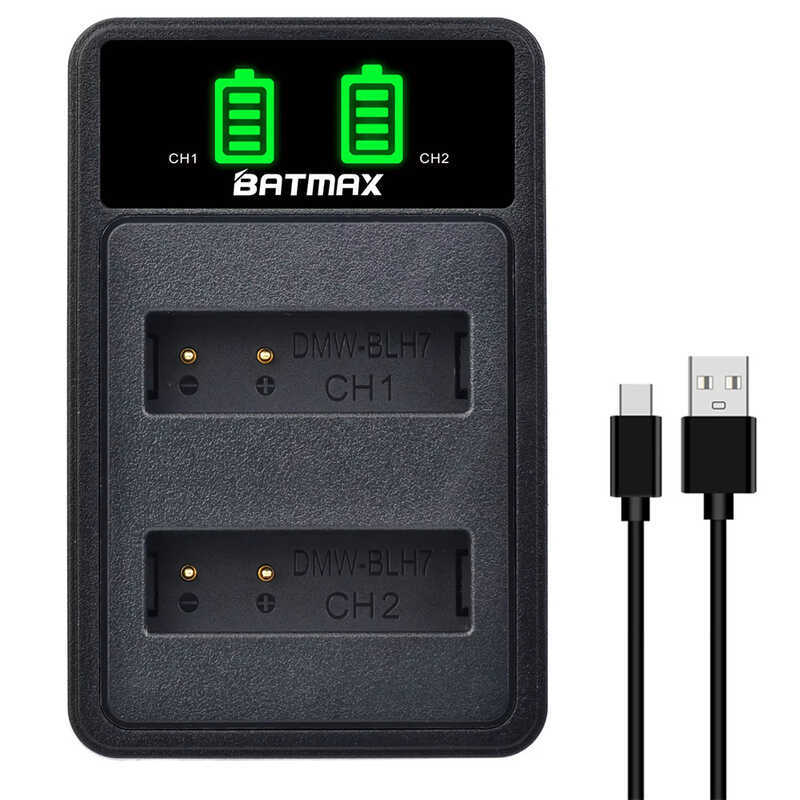 DMW-BLH7 Dual Charge Charger เหมาะสําหรับ Panasonic DMW-BLH7 BLH7E BLH7PP แบตเตอรี่