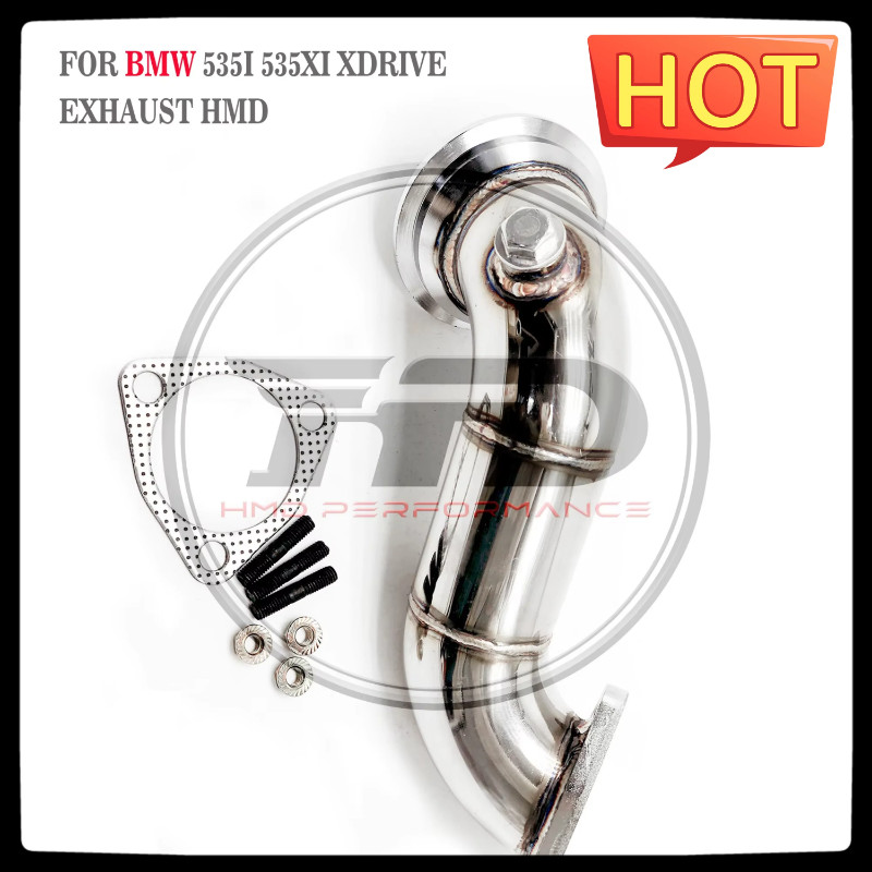 HMD Car Accessories Exhaust Downpipe High Flow Performance for BMW 535i 535XI N54 With Catalytic Ca