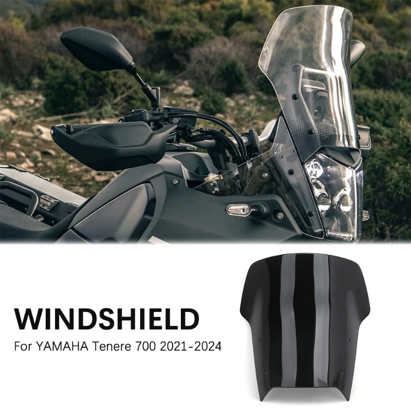 Motorcycle Wind Windshield Windscreen Screen Fairing Deflectors Viser Visor For Yamaha Tenere700 TE