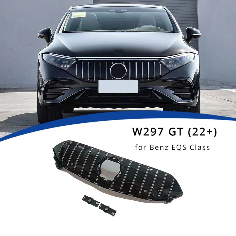 ABS Front Bumper Grille Grill for Mercedes Benz EQS Class W297 2022 2023 2024 EQS450 EQS580 EQS53 S