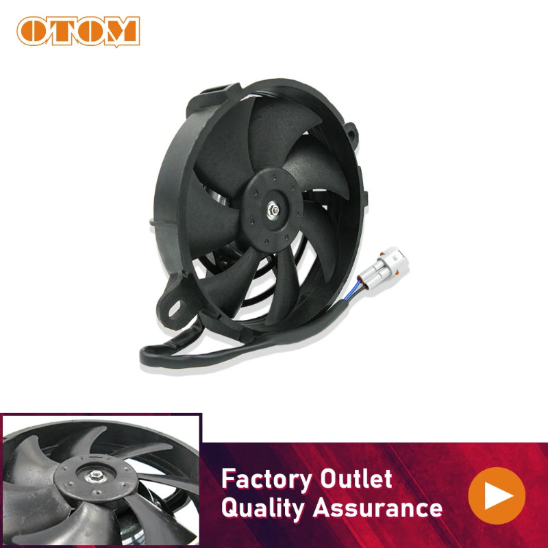 OTOM Motorcycle Oil Cooler Electric Radiator Cooling Fan Engine Radiator 4inch Or 5inch Universal F
