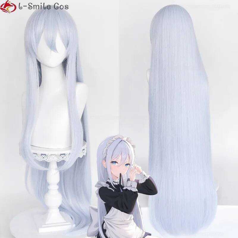 C 100Cm Long Yoisaki Kanade Cosplay Wig Anime 80Cm/100Cm Long Light Blue Heat Resistant Hair Wigs