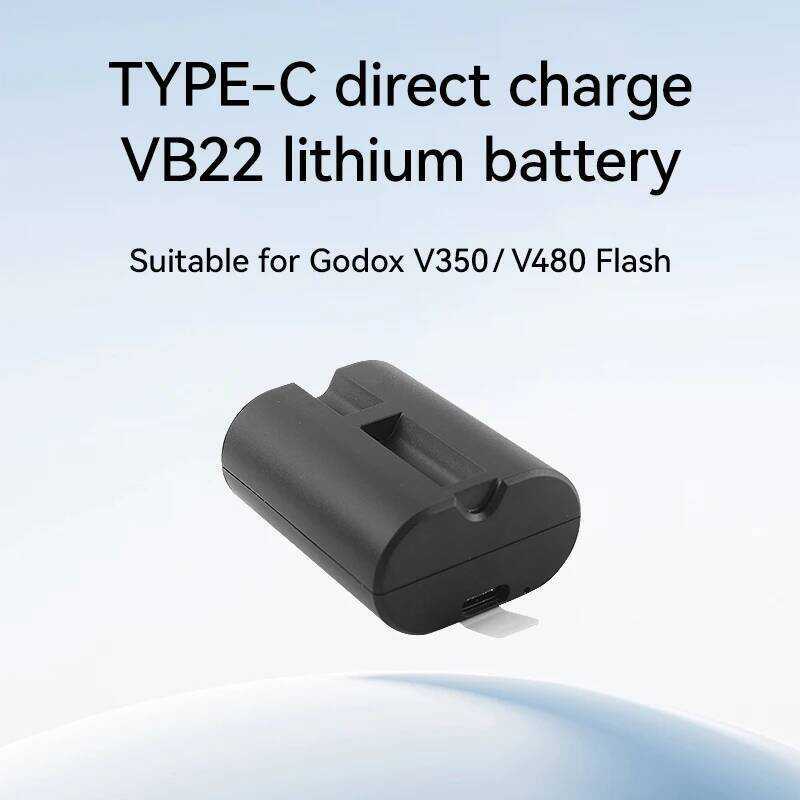 ▥ แบตเตอรี่ Godox V480 Flash 7.2V 2200Mah ชาร์จผ่าน Usb-C รุ่น Vb22 พร้อมระบบป้องกันอัจฉริยะ Hi