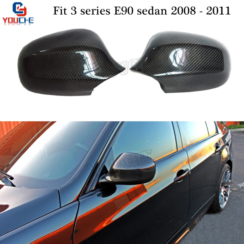 E90 LCI Carbon Fiber Mirror Cover for BMW E90 E91 3 Series Sedan Wagon 2008 - 2011 316i 320i 325i 3