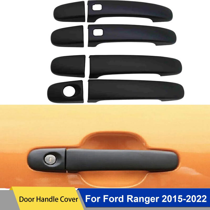 Keyless Smart Door Handle Cover Protector For Ford Ranger PX1 PX2 PX3 2015-2022 T7 T8 Wildtrak XLT
