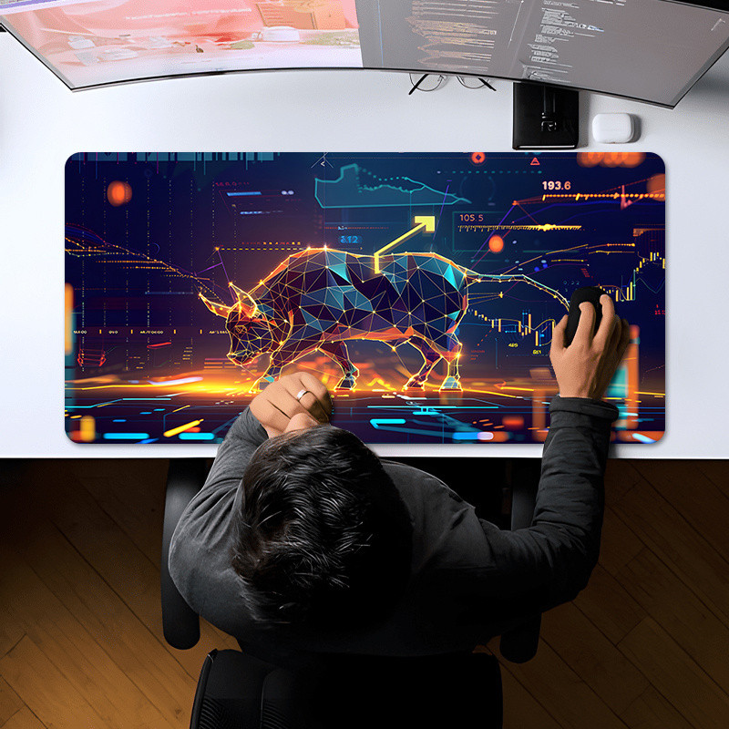 แผ่นรองเมาส์การเงินและสต็อกขนาดใหญ่ 1 ชิ้นเข้ากันได้กับ Excel, แผนภูมิ - ฐานกันลื่น, โต๊ะหลายขนาด 23