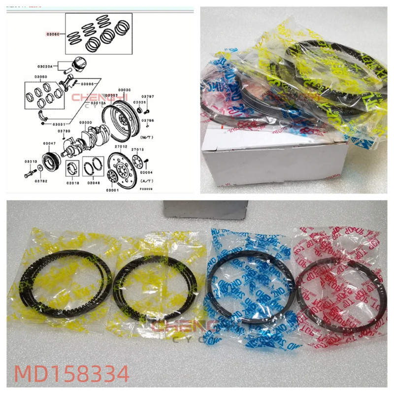 6G72 6G72T 3.0L Piston Rings Set For Pajero Montero 3000GT V43W K96W V33W V63W V73W MD158334 MD3018