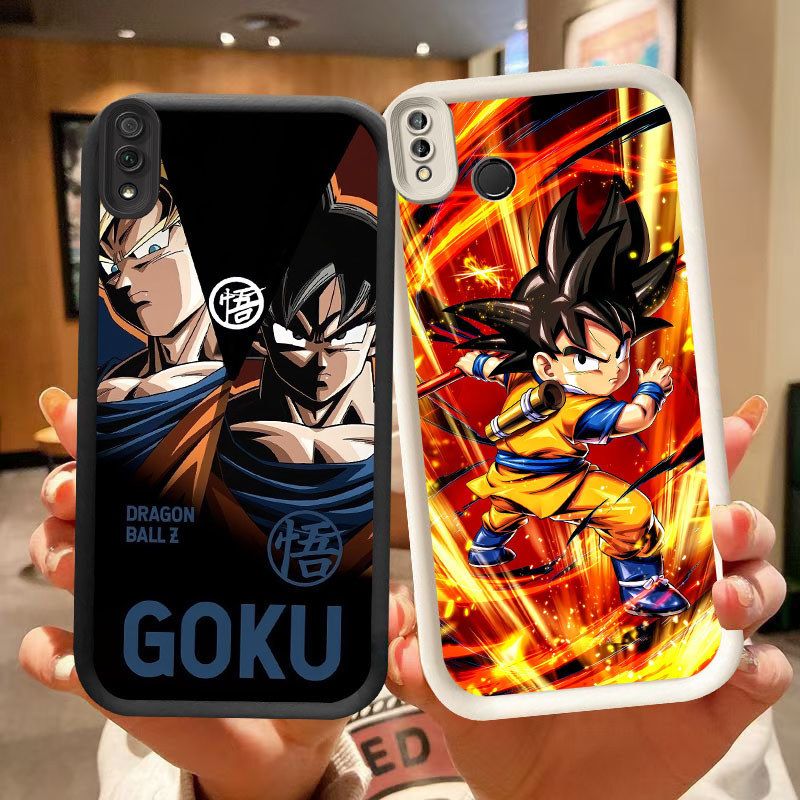 DK-83 Dragon Ball Goku ปลอกซิลิโคนสีดําและสีขาวสําหรับ VIVO Y81S Y66 Y91 Y95 Y91i V9 Y81 Y93 Y91C