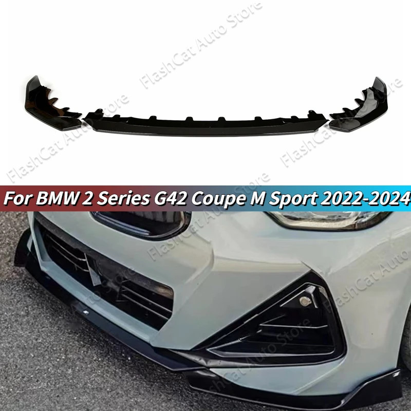 G42 MP Style Car Front Bumper Lip Splitter Diffuser Body Kit Spoiler For BMW 2 Series G42 218i 220i