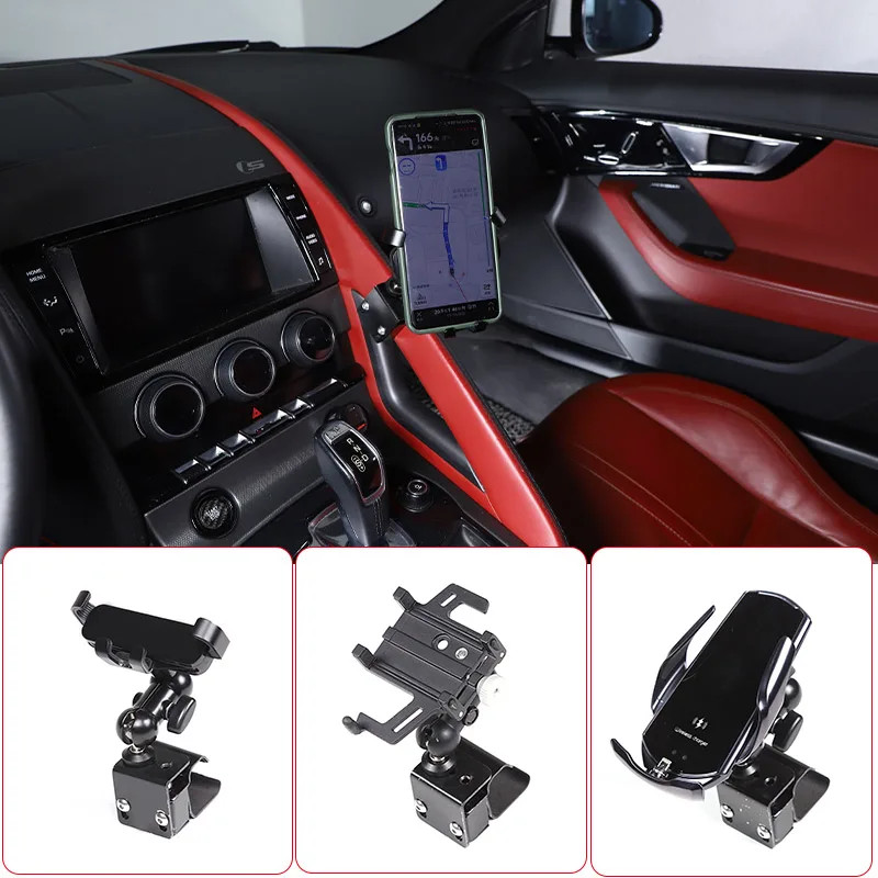 For Jaguar F-TYPE 2013-2024 Car Central Control Mobile Phone Bracket GPS Navigation Bracket Seat Ca