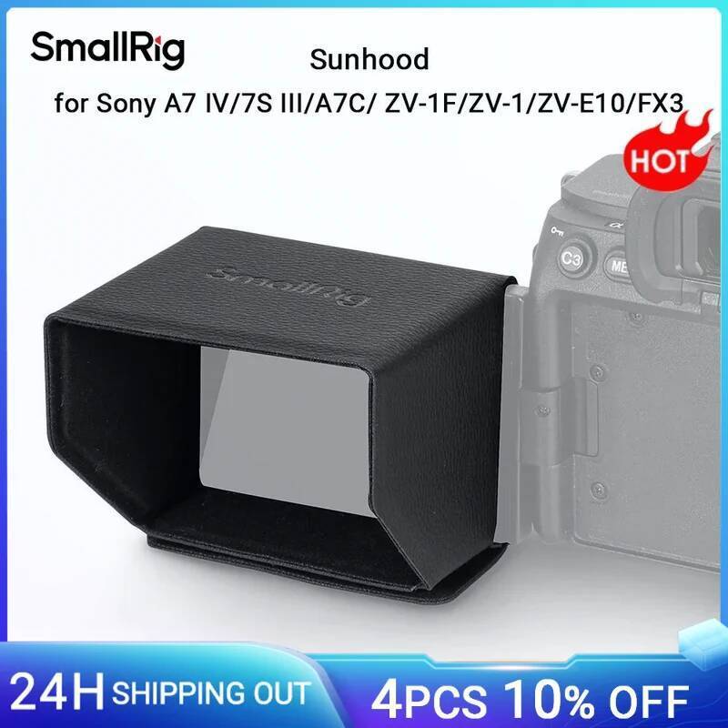 SmallRig Sunhood สําหรับ Sony A7 IV / A7S III / A7C / ZV-1F / ZV-E10 / FX3 กล้อง Rig หน้าจอสําหรับยิ