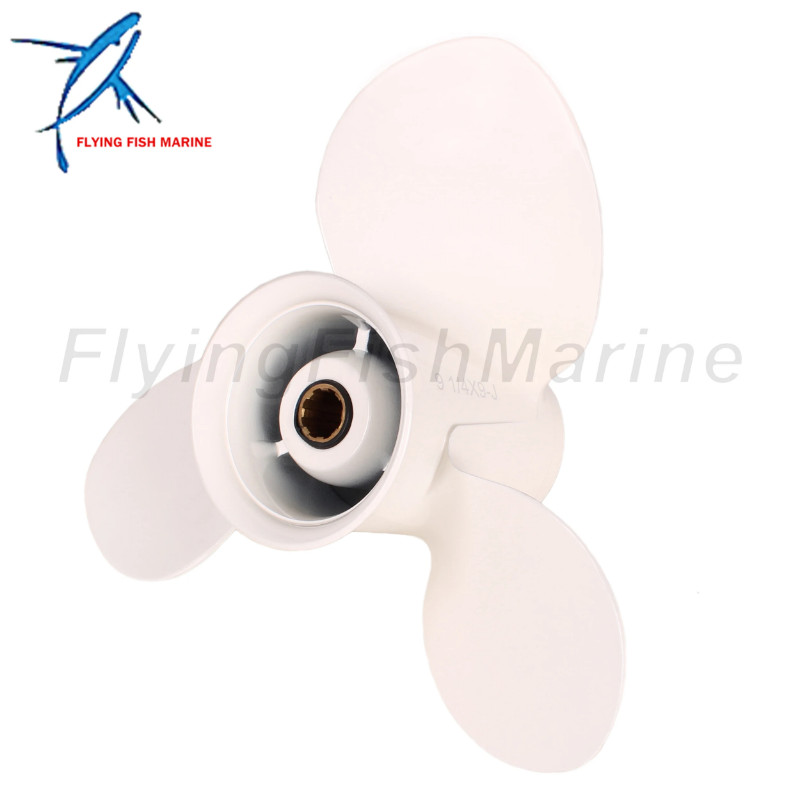 Boat Engine 9.25x9 63V-45945-00-EL Aluminum Alloy Propeller for Yamaha 9.9HP 15HP 20HP Boat Motor P